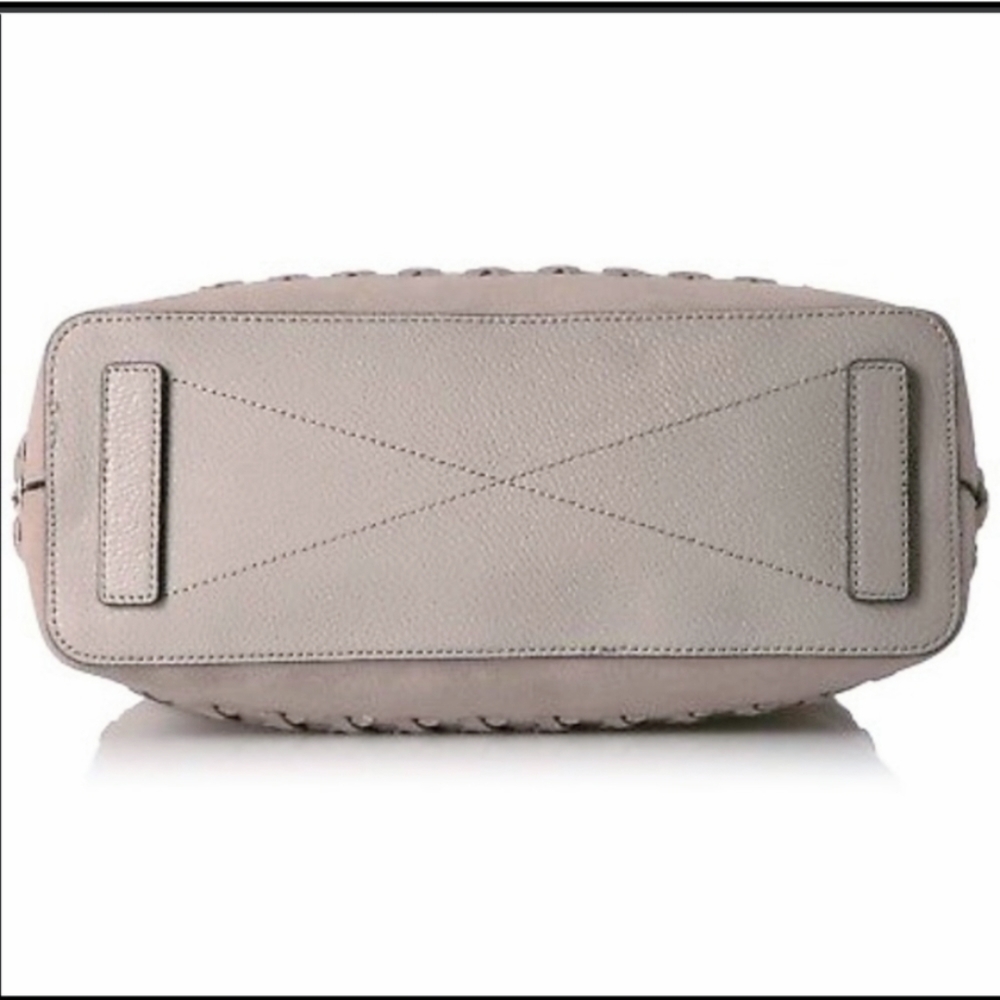 NWT Suede Leather Milly Astor Whipstitch Bag Women's Bag Tote Bag Crossbody Bag - Picture 4 of 11